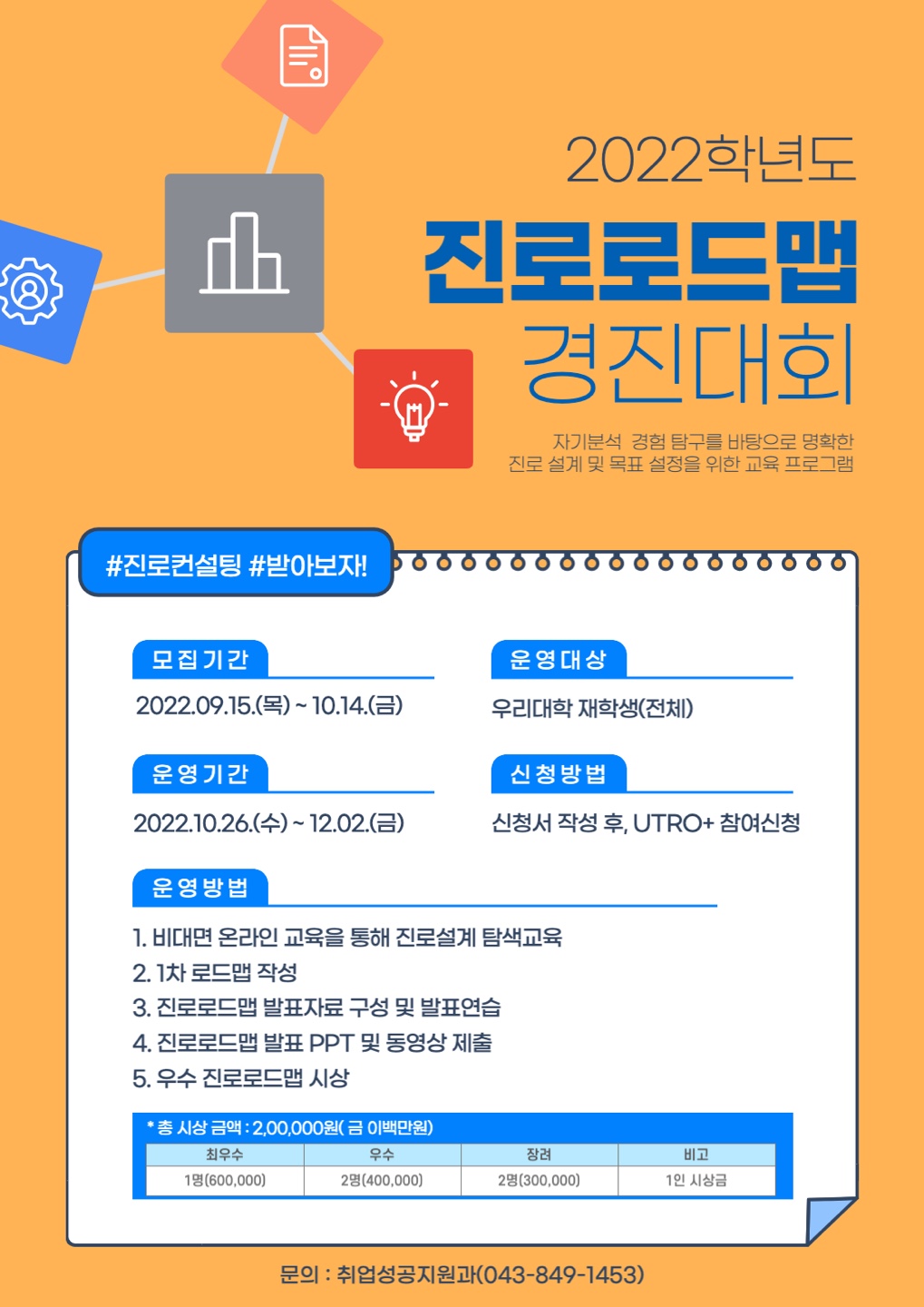 진로로드맵경진대대회 홍보 포스터 진로로드맵경진대회 홍보 포스터