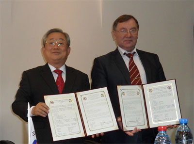 러시아 시베리안국립공과대학과 국제교류협정 체결