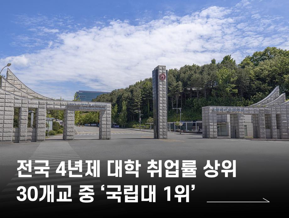 전국 4년제 대학 취업률 상위 30개교 중 ‘국립대 1위’