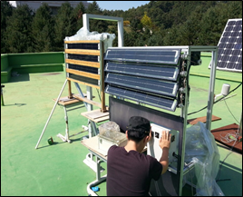 태양발전 블라인드 시스템 실측연구